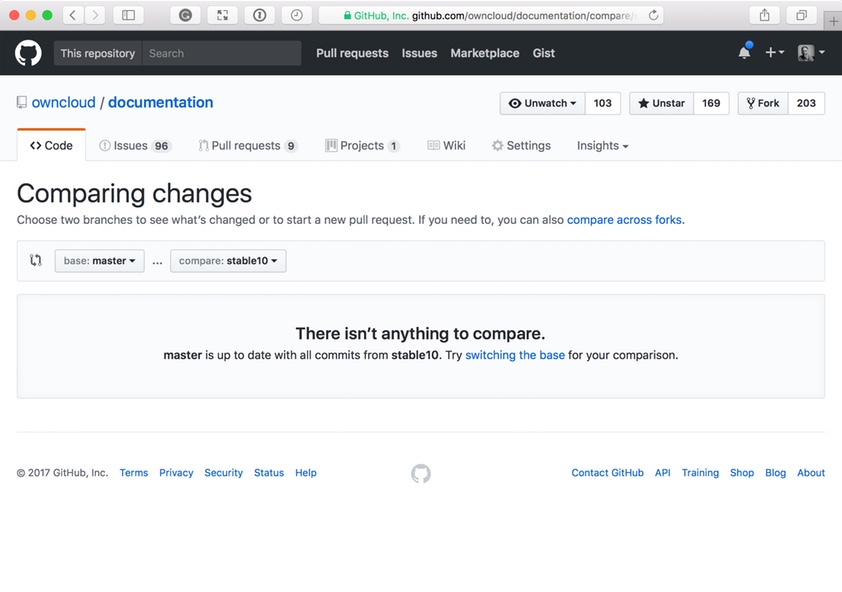 Use GitHub to Quickly Compare Two Branches and Create a PR of the Changes