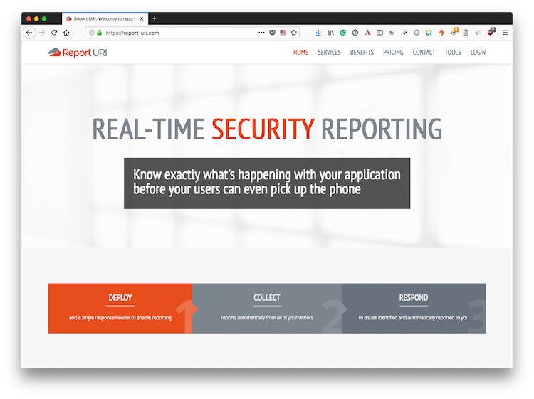 Report URI - Real-Time Security Reporting 
