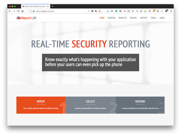 Report URI - Real-Time Security Reporting